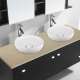16.5-in Round Vitreous China Vessel Sink in White
