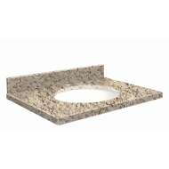G3122-F2 Nouveau 31-in x 22-in Granite Single Bowl Vanity Top With Eased Edge, Gaillo Ornamental