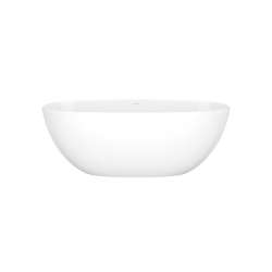 BA1NSWNO Barcelona 59-in x 28-1/2-in Freestanding Soaking Bathtub with No Overflow Hole