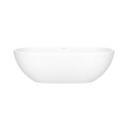 BA2MNSMNO Barcelona 66-7/8-in X 31-3/4-in Freestanding Soaking Bathtub with No Overflow Hole, Standard Matte White