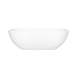 BA2MNSMOF Barcelona 66-7/8-in X 31-3/4-in Freestanding Soaking Bathtub with Overflow Hole, Standard Matte White