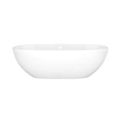 BA2NSWOF Barcelona 66-7/8-in X 31-3/4-in Freestanding Soaking Bathtub with Overflow Hole