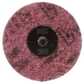 7000000755 Scotch-Brite™ Roloc™ Surface Conditioning Disc, SC-DR, A/O Medium, TR, 3 in, 25/Carton, 100 ea/Case