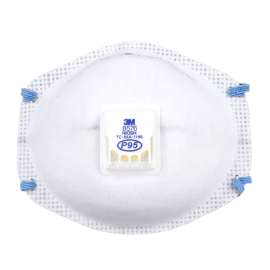 7000002061 8576 Particulate Respirator 8576, P95, with Nuisance Level Acid Gas Relief, 80 ea/Case