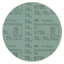 7000045243 Diamond Microfinishing PSA Film Disc 675L, 12 in x NH 9 Mic, 3 ea/Case