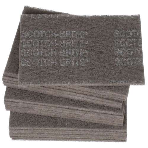 7000045983 Scotch-Brite™ Hand Pad 7448, HP-HP, SiC Ultra Fine, Gray, 6 in x 9 in, 20/Carton, 60 ea/Case