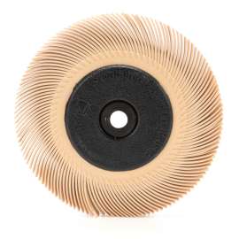 7000046180 Scotch-Brite™ Radial Bristle Brush, 6 in x 7/16 in x 1 in 6 Micron with Adapter, 5 ea/Case