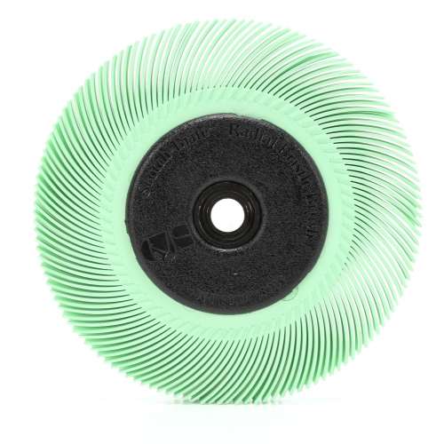 7000046181 Scotch-Brite™ Radial Bristle Brush, 6 in x 7/16 in x 1 in 1 Micron with Adapter, 5 ea/Case