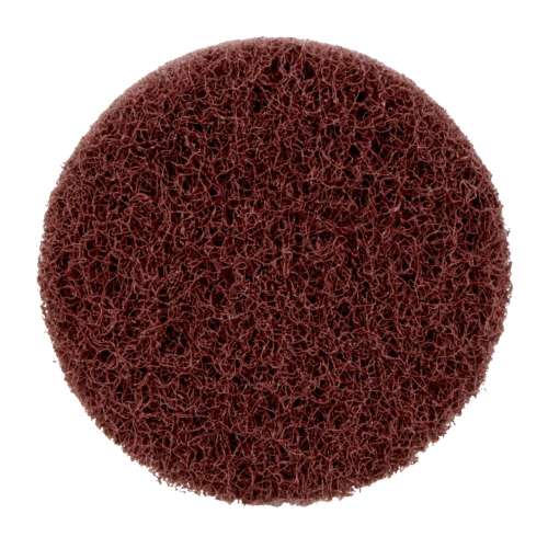 7000046835 Standard Abrasives™ Quick Change Buff and Blend GP Disc, 810412, A/O Medium, TR, Maroon, 3 in, Die Q300V, 25/Carton, 250 ea/Case