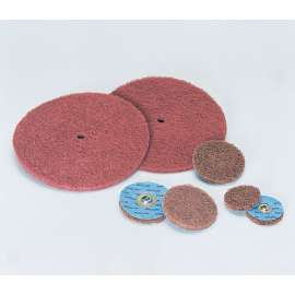 7000046836 Standard Abrasives™ Quick Change Buff and Blend GP Disc, 810413, A/O Fine, TR, Maroon, 3 in, Die Q300V, 25/Carton, 250 ea/Case