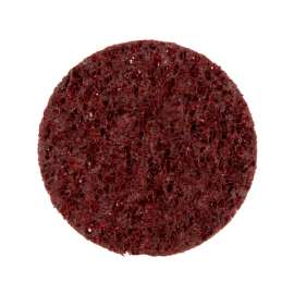 7000046864 Standard Abrasives™ Quick Change Surface Conditioning FE Disc, 840382, A/O MED, TR, Maroon, 2 in, Die Q200P, 50/Car, 500 ea/Case