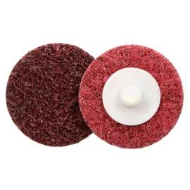 7000046868 Standard Abrasives™ Quick Change Surface Conditioning GP Disc, 840388, A/O MED, TR, Maroon, 2 in, Die Q200P, 50/Car, 500 ea/Case