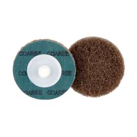 7000046988 Standard Abrasives™ Quick Change Buff and Blend GP Disc, 810311, A/O Coarse, TR, Maroon, 2 in, Die Q200P, 50/Carton, 500 ea/Case