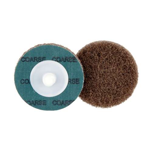 7000046988 Standard Abrasives™ Quick Change Buff and Blend GP Disc, 810311, A/O Coarse, TR, Maroon, 2 in, Die Q200P, 50/Carton, 500 ea/Case