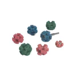 7000047136 Standard Abrasives™ Buff and Blend Cross Buff GP, 725004, A/O Coarse, 1-1/2 in x 1/2 in x 2 Ply x 8-32, 50/Carton, 500 ea/Case