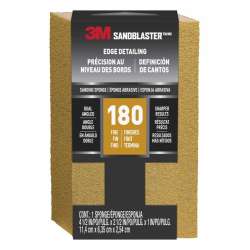 7000047883 SandBlaster™ EDGE DETAILING Sanding Sponge, 9564 ,180 grit, 4 1/2 in x 2 1/2 x 1 in, 1/pk