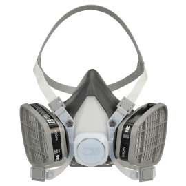 7000052081 53P71 Half Facepiece Disposable Respirator Assembly 53P71, Organic Vapor/P95 Respiratory Protection, Large 12 EA/Case