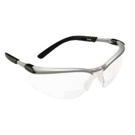 7000052794 11375-00000-20 BX Reader Protective Eyewear 11375-00000-20, Clear Lens, Silver Frame, +2.0 Diopter, 20 ea/Case