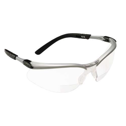 7000052794 11375-00000-20 BX Reader Protective Eyewear 11375-00000-20, Clear Lens, Silver Frame, +2.0 Diopter, 20 ea/Case