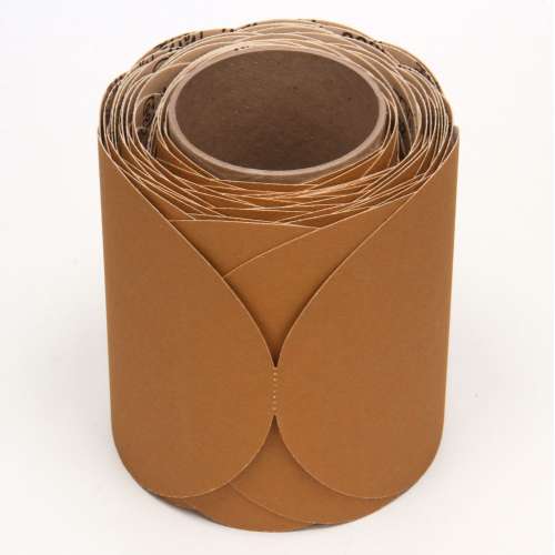 7000118100 Stikit™ Paper Disc Roll 363I, 6 in x NH 180 F-weight, 100 Discs/Roll, 4 Rolls/Case