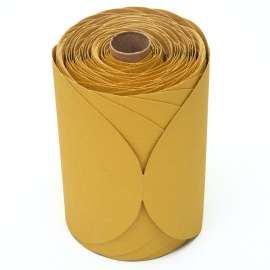 7000118159 Stikit™ Gold Disc Roll, 01441, 6 in, P120, 125 discs per roll, 10 rolls per case