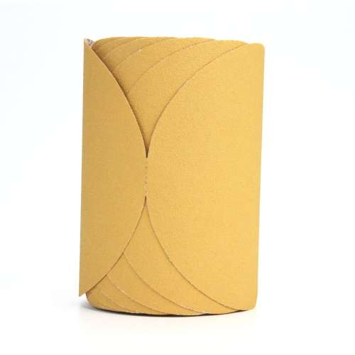 7000118182 Stikit™ Gold Film Disc Roll, 01363, 6 in, P80 grade, 100 discs per roll, 4 rolls per case