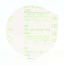 7000118196 Microfinishing PSA Film Disc 268L, 30 Mic 3MIL, Type D, 5 in x NH, Die 500X, 25/Bag, 500 ea/Case