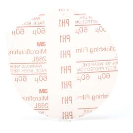 7000118201 Microfinishing PSA Film Disc 268L, 60 Mic 3MIL, Type D, 5 in x NH, Die 500X, 25/Pac, 500 ea/Case