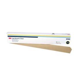 7000118226 Gold Abrasive Sheet, 02568, P180 grade, 2 3/4 in x 17 1/2 in, 50 sheets per pack, 5 packs per case