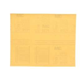 7000118283 Gold Abrasive Sheet, 02544, P220 grade, 9 in x 11 in, 50 sheets per pack, 5 packs per case