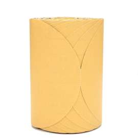 7000118297 Stikit™ Gold Paper Disc Roll, 49918, 6 in, P180 grade, 175 discs per roll, 6 rolls per case