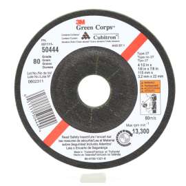 7000118592 Green Corps™ Flexible Grinding Wheel, T27, 4-1/2 in x 1/8 in x 7/8 in, 60, 20/Carton, 40 ea/Case