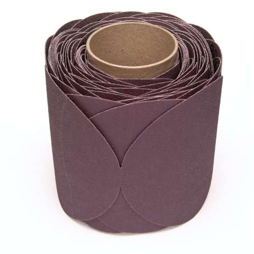 7000118779 Stikit™ Cloth Disc Roll 341D, 80 X-weight, 6 in x NH, Die 600Z, 100 discs/roll, 4 rolls/Case