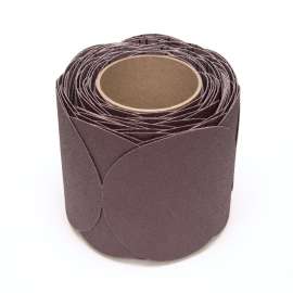 7000118782 Stikit™ Cloth Disc Roll 341D, P100 X-weight, 5 in x NH, Die 500X, 100 discs/roll, 4 rolls/Case