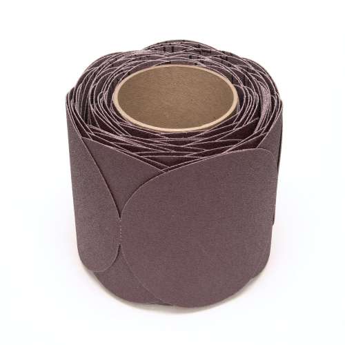 7000118782 Stikit™ Cloth Disc Roll 341D, P100 X-weight, 5 in x NH, Die 500X, 100 discs/roll, 4 rolls/Case