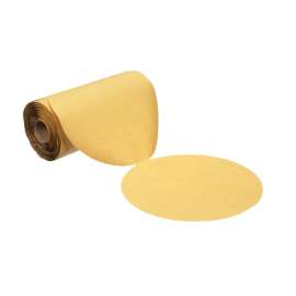 7000119420 Stikit™ Gold Film Disc Roll 255L, P220, 5 in x NH, Die 500X, 125 Discs/Roll, 4 Rolls/Case