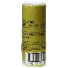 7000119679 Stikit™ Gold Disc Roll, 01203, 6 in, P400, 75 discs per roll, 6 rolls per case
