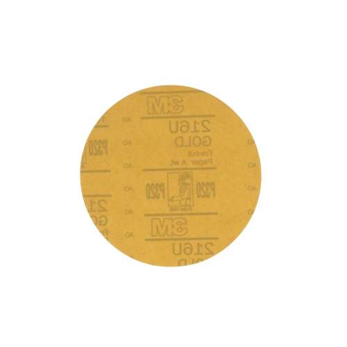 7000119687 Hookit™ Gold Disc 216U 00975, 6 in, P320, 100 Discs/Carton, 4 Cartons/Case
