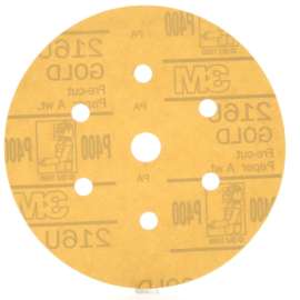 7000119688 Hookit™ Gold Disc Dust Free 216U 01073, 6 in, P400, 100 Discs/Carton, 4 Cartons/Case