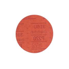 7000119784 Hookit™ Red Abrasive Disc, 01221, 6 in, P220, 50 discs per carton, 6 cartons per case