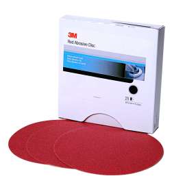 7000119786 Hookit™ Red Abrasive Disc, 01223, 6 in, P150, 50 discs per carton, 6 cartons per case