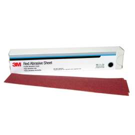 7000119798 Hookit™ Red Abrasive Sheet, 01180, P150, 2-3/4 in x 16 1/2 in, 25 sheets per carton, 5 cartons per case