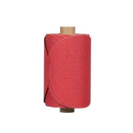 7000119916 Red Abrasive PSA Disc, 01608, 5 in, P120, 100 discs per roll, 6 rolls per case