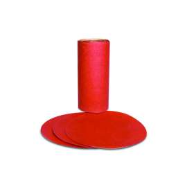 7000119919 Red Abrasive PSA Disc, 01611, 5 in, 40, 25 discs per carton, 5 cartons per case