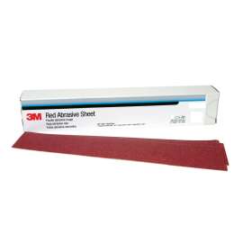 7000119922 Red Abrasive Stikit™ Sheet, 01679, P80, 2-3/4 in x 16 1/2 in, 25 sheets per carton, 5 cartons per case