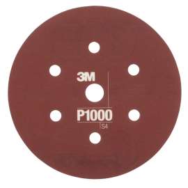 7000120196 Hookit™ Flexible Abrasive Disc 270J, 34407, 6 in, Dust Free, P1000, 25 disc per carton, 5 cartons per case