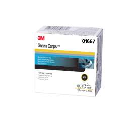 7000120335 Green Corps™ Stikit™ Production Disc Dust Free, 01667, 6 in, 40, 100 discs per carton, 5 cartons per case