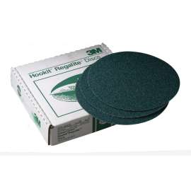 7000120340 Green Corps™ Hookit™ Disc, 00525, 8 in, 36, 25 discs per carton, 5 cartons per case