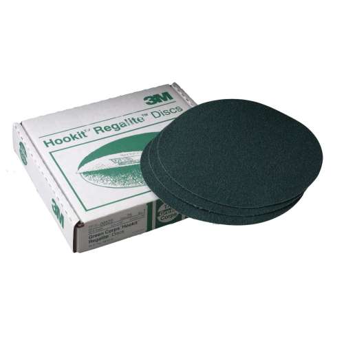 7000120348 Green Corps™ Hookit™ Disc, 00522, 8 in, 60, 25 discs per carton, 5 cartons per case