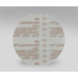 7000120371 Hookit™ Microfinishing Film Disc 268L, 100 Mic 3MIL, Type D, 5 in x NH, Die 500X, 50/Carton, 500 ea/Case